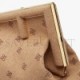 FENDI FIRST MEDIUM - BEIGE FLANNEL BAG WITH EMBROIDERY 8BP127AHNGF0J2D (32.5*23.5*15cm)