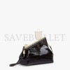 FENDI FIRST SMALL - BLACK LAQUÉ CROCODILE LEATHER BAG 8BP129AKRSF0KUR (26*18*9.5cm)