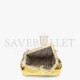 FENDI FIRST SMALL - GOLD-COLORED LEATHER AND SEQUINNED BAG 8BP129AJP4F0RXU (26*18*9.5cm)