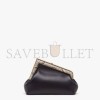 FENDI FIRST SMALL - BLACK LEATHER AND PYTHON LEATHER BAG 8BP129AGWRF1G5K (26*18*9.5cm)