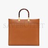 FENDI SUNSHINE MEDIUM - BROWN LEATHER SHOPPER 8BH386ABVLF0PWZ (35*31*17cm)