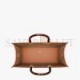 FENDI SUNSHINE MEDIUM - BROWN LEATHER SHOPPER 8BH386ABVLF0PWZ (35*31*17cm)