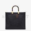 FENDI SUNSHINE MEDIUM - BLACK LEATHER SHOPPER 8BH386ABVLF0KUR (35*31*17cm)