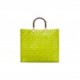 FENDI SUNSHINE MEDIUM - ACID GREEN LEATHER SHOPPER 8BH386AMCVF1JCP (35*31*17cm)