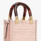 FENDI MINI SUNSHINE SHOPPER - PINK LEATHER MINI-BAG 8BS051AMCIF0J2F (18*13*6.5cm)