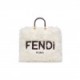 FENDI SUNSHINE LARGE - WHITE MOHAIR SHOPPER 8BH372ALG4F1IVB (40.5*35*21.5cm)