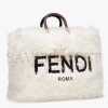 FENDI SUNSHINE LARGE - WHITE MOHAIR SHOPPER 8BH372ALG4F1IVB (40.5*35*21.5cm)