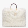 FENDI SUNSHINE LARGE - WHITE MOHAIR SHOPPER 8BH372ALG4F1IVB (40.5*35*21.5cm)