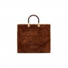 FENDI SUNSHINE MEDIUM - BROWN SHEEPSKIN SHOPPER 8BH386ALG3F0E6R (35*31*17cm)