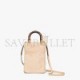 FENDI MINI SUNSHINE SHOPPER - PINK SHEEPSKIN MINI-BAG WITH INLAY 8BS051AL9YF1J47 (18*13*6.5cm)