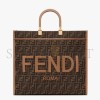 FENDI SUNSHINE LARGE - BROWN FF JACQUARD FABRIC SHOPPER 8BH372ALVYF1GE3 (40.5*35*21.5cm)