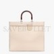 FENDI SUNSHINE MEDIUM - PALE PINK FULL GRAIN LEATHER SHOPPER 8BH386ALFYF065R (35*31*17cm)