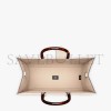 FENDI SUNSHINE MEDIUM - PALE PINK FULL GRAIN LEATHER SHOPPER 8BH386ALFYF065R (35*31*17cm)