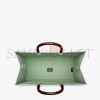 FENDI SUNSHINE MEDIUM - MINT GREEN LEATHER SHOPPER 8BH386ALFYF1HZM (35*31*17cm)