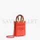 FENDI MINI SUNSHINE SHOPPER - RED LEATHER MINI-BAG 8BS051ABVLF0H6C (18*13*6.5cm)