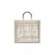 FENDI SUNSHINE MEDIUM - TWO-TONED PERFORATED LEATHER SHOPPER 8BH386AKMPF1I3L (35*31*17cm)