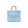 FENDI SUNSHINE MEDIUM - LIGHT BLUE LEATHER SHOPPER 8BH386ABVLF1993 (35*31*17cm)