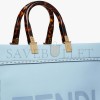 FENDI SUNSHINE MEDIUM - LIGHT BLUE LEATHER SHOPPER 8BH386ABVLF1993 (35*31*17cm)