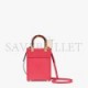 FENDI MINI SUNSHINE SHOPPER - FUCHSIA LEATHER MINI BAG 8BS051ABVLF1HB7 (18*13*6.5cm)