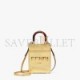 FENDI MINI SUNSHINE SHOPPER - GOLD LAMINATED LEATHER SHOPPER 8BS051AJH7F1GNN (18*13*6.5cm)