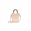 FENDI MINI SUNSHINE SHOPPER - PALE PINK LEATHER MINI BAG 8BS051ABVLF1HDG (18*13*6.5cm)