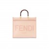 FENDI SUNSHINE MEDIUM - PALE PINK LEATHER SHOPPER 8BH386ABVLF14N1 (35*31*17cm)