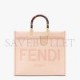 FENDI SUNSHINE MEDIUM - PALE PINK LEATHER SHOPPER 8BH386ABVLF14N1 (35*31*17cm)