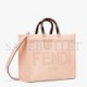 FENDI SUNSHINE MEDIUM - PALE PINK LEATHER SHOPPER 8BH386ABVLF14N1 (35*31*17cm)