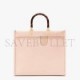 FENDI SUNSHINE MEDIUM - PALE PINK LEATHER SHOPPER 8BH386ABVLF14N1 (35*31*17cm)