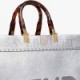 FENDI SUNSHINE MEDIUM - SILVER LAMINATED LEATHER SHOPPER 8BH386AJH7F0RXT (35*31*17cm)