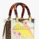 FENDI MINI SUNSHINE SHOPPER - FF PRINTED FABRIC MINI BAG 8BS051AJH9F1HDV (18*13*6.5cm)