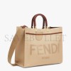 FENDI SUNSHINE MEDIUM - BEIGE CANVAS BAG 8BH386ABVVF1E1A (35*31*17cm)