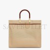 FENDI SUNSHINE MEDIUM - BEIGE CANVAS BAG 8BH386ABVVF1E1A (35*31*17cm)