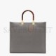 FENDI SUNSHINE MEDIUM - GRAY LEATHER SHOPPERI 8BH386ABVLF1BZC (35*31*17cm)