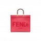 FENDI SUNSHINE MEDIUM - FUCHSIA LEATHER SHOPPER 8BH386ABVLF1HB7 (35*31*17cm)