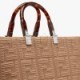 FENDI SUNSHINE MEDIUM - BEIGE FF FABRIC SHOPPER 8BH386AHWCF09YL (35*31*17cm)