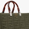 FENDI SUNSHINE MEDIUM - GREEN FF FABRIC SHOPPER 8BH386AHWCF0GVX (35*31*17cm)