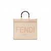 FENDI SUNSHINE MEDIUM - PINK LEATHER SHOPPER 8BH386ABVLF1BA9 (35*31*17cm)