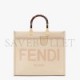 FENDI SUNSHINE MEDIUM - PINK LEATHER SHOPPER 8BH386ABVLF1BA9 (35*31*17cm)