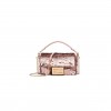 FENDI BAGUETTE MINI - DARK RED SEQUIN AND LEATHER BAG 8BS017AMP0F0V3L (19*11.5*4cm)