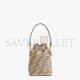 FENDI MON TRESOR - DOVE GRAY TAPESTRY FABRIC MINI-BAG 8BS010ALMKF1IQS (18*12*10cm)