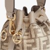 FENDI MON TRESOR - DOVE GRAY TAPESTRY FABRIC MINI-BAG 8BS010ALMKF1IQS (18*12*10cm)