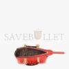 FENDI BY THE WAY MINI - RED LEATHER SMALL BOSTON BAG 8BS067ABVLF0H6C (20.5*12*9cm)