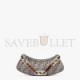 FENDI O’LOCK SWING - DARK GRAY TAPESTRY FABRIC POUCH 8BS068AL9QF1IVG (32*11*5cm)