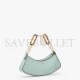 FENDI O’LOCK SWING - MINT GREEN LEATHER POUCH 8BS068AHM0F1DMZ (32*11*5cm)