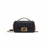 FENDI BAGUETTE CHAIN MIDI - BLACK NAPPA LEATHER BAG 8BR793AH9CF1CFJ (24*14.5*7cm)