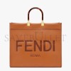 FENDI LARGE FENDI SUNSHINE - BROWN LEATHER SHOPPER 8BH372ABVLF0PWZ (40.5*35*21.5cm)