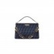 FENDI O’LOCK ZIPPER - DARK BLUE TAPESTRY FABRIC BAG 8BR805ALFVF1IVU (36*23.5*14cm)