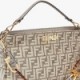 FENDI O’LOCK ZIPPER - DOVE GRAY TAPESTRY FABRIC BAG 8BR805ALFVF1IQU (36*23.5*14cm)