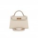 HERMES MINI KELLY SELLIER 20 CRAIE EPSOM GOLD HARDWARE (19.1*11.4*5.6cm)